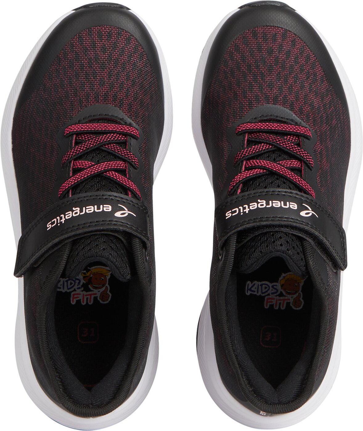 ENERGETICS Ki.-Running-Schuh OZ 2.4 V/L J BLACK/PINK/ROSE – Bild 2