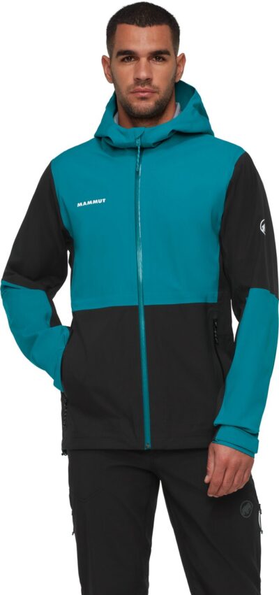 MAMMUT Linard Guide HS Hooded Jacket Men BLACK-DEEP TEAL – Bild 2