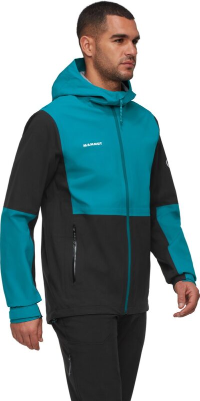 MAMMUT Linard Guide HS Hooded Jacket Men BLACK-DEEP TEAL – Bild 4