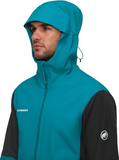 MAMMUT Linard Guide HS Hooded Jacket Men BLACK-DEEP TEAL – Bild 5