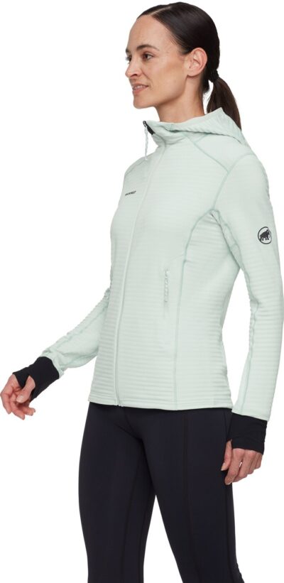 MAMMUT Taiss Light ML Hooded Jacket Women SILVER SAGE – Bild 4