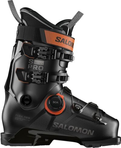 SALOMON ALP. BOOTS S/PRO DELTA BOA X10 BLACK/DARK GREY MET./ORANGE TI