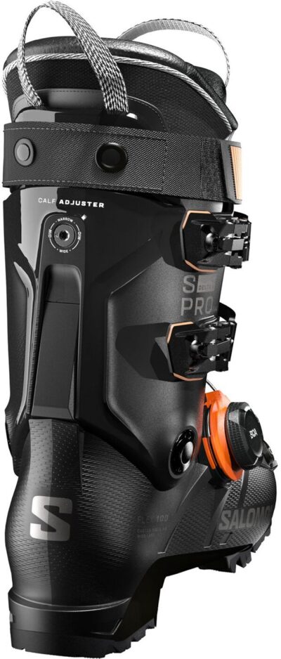 SALOMON ALP. BOOTS S/PRO DELTA BOA X10 BLACK/DARK GREY MET./ORANGE TI – Bild 4