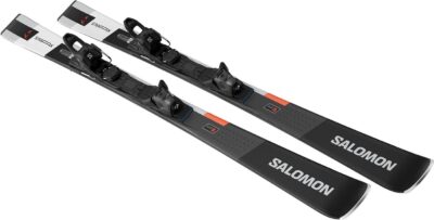 SALOMON E S/MAX X7 Ti + M10 GW L80 BLACK/NEON RED/CHROME – Bild 3