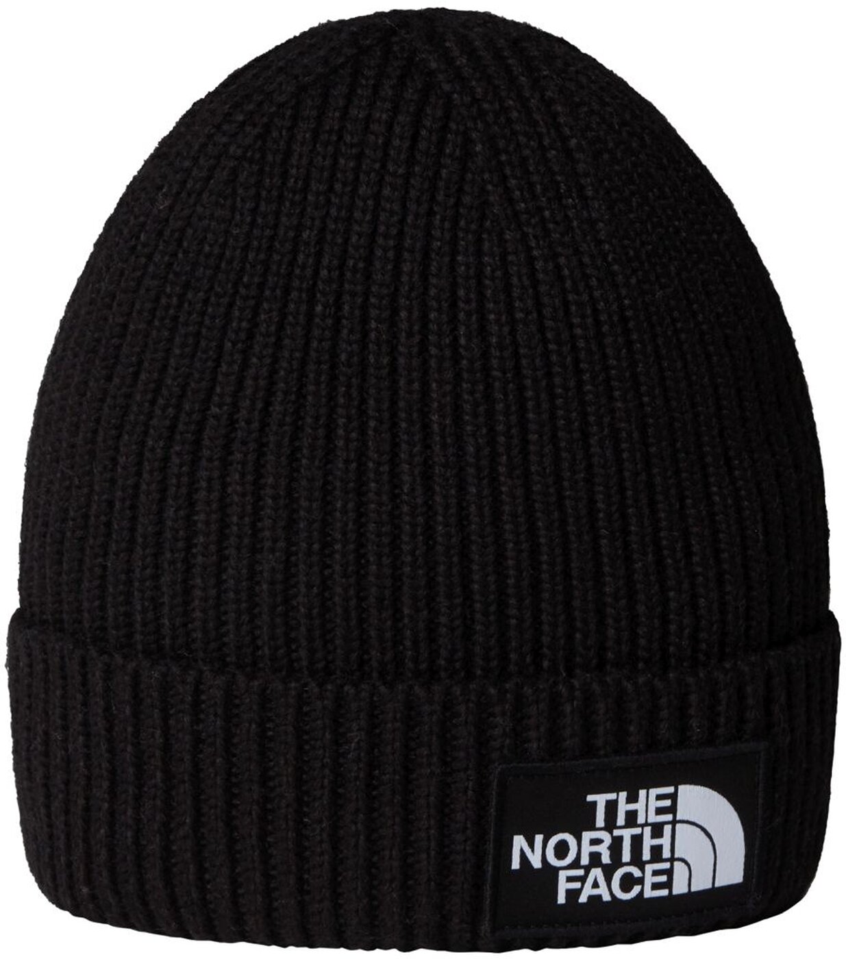 THE NORTH FACE KIDS TNF LOGO BOX CUFFED BEANI TNF BLACK