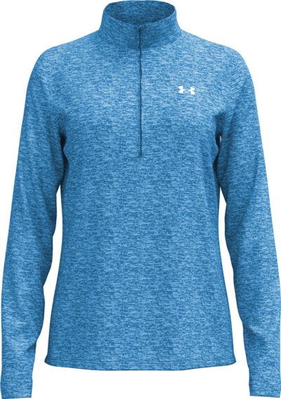 UNDER ARMOUR TECH 1/2 ZIP- TWIST BLUE ATLANTIS