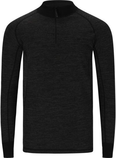 WHISTLER Bishop M Merino Wool Ski Pulli DARK GREY MELANGE