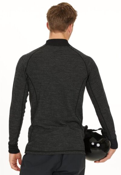 WHISTLER Bishop M Merino Wool Ski Pulli DARK GREY MELANGE – Bild 4