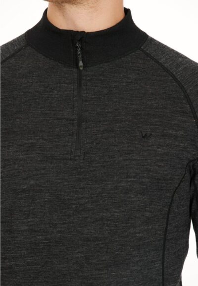 WHISTLER Bishop M Merino Wool Ski Pulli DARK GREY MELANGE – Bild 7