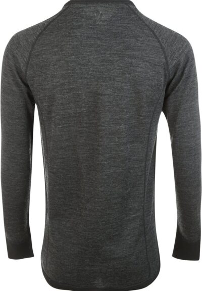 WHISTLER Bradley M Merino Wool Baselayer Top DARK GREY MELANGE – Bild 2