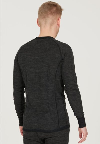WHISTLER Bradley M Merino Wool Baselayer Top DARK GREY MELANGE – Bild 4