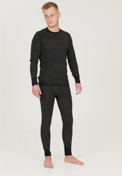 WHISTLER Bradley M Merino Wool Baselayer Top DARK GREY MELANGE – Bild 5