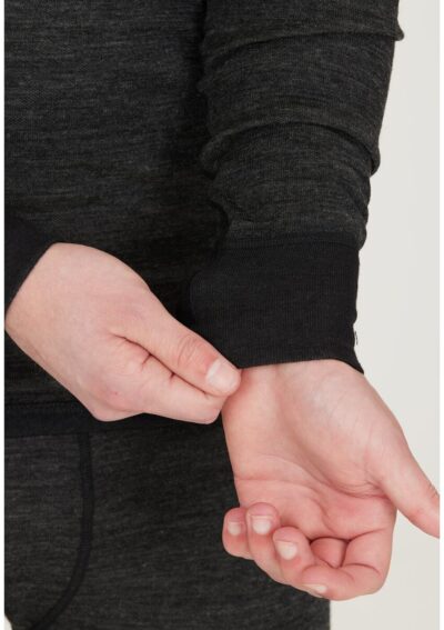 WHISTLER Bradley M Merino Wool Baselayer Top DARK GREY MELANGE – Bild 7