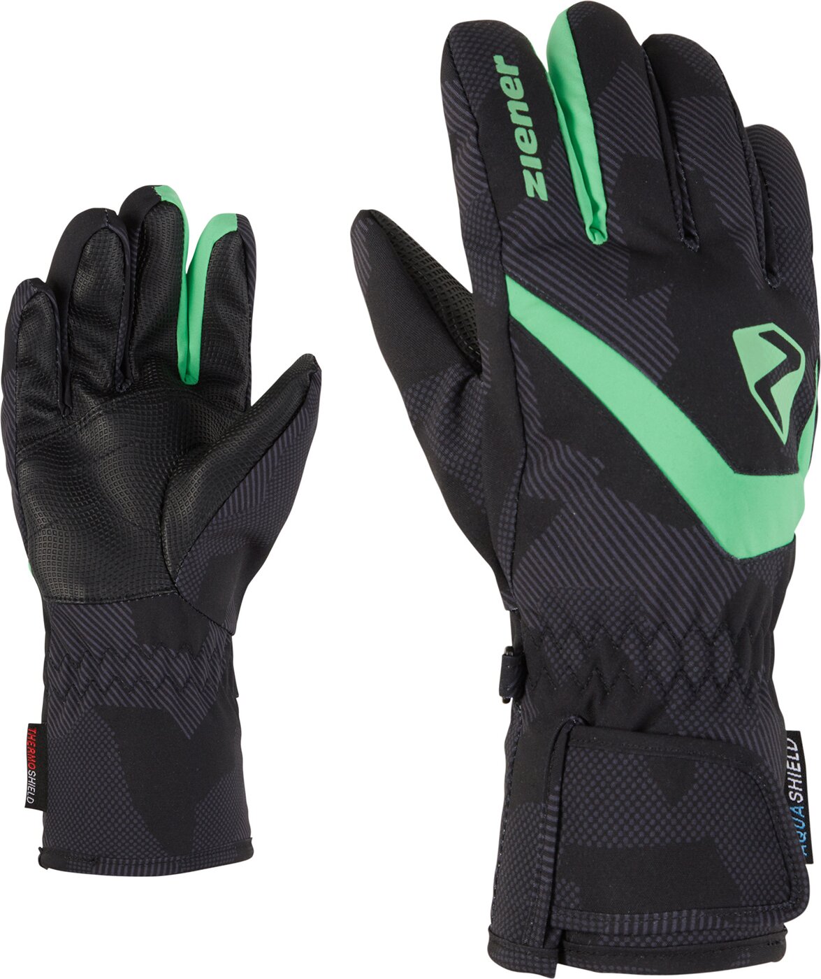 ZIENER LORIKO-Z AS® glove junior unisex GRAY INK CAMO